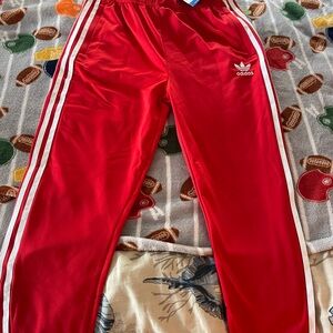 Adidas Kids Red Track Pants